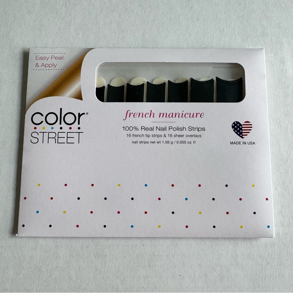 *Retired* Color Street: Gotham Night | Black French Tips Manicure Goth Classic - Picture 3 of 12